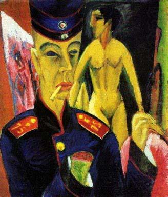 Ernst Ludwig Kirchner Self Portrait as a Soldier china oil painting image